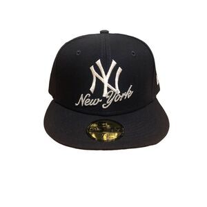 New Era New York Yankees Dual Logo 59FIFTY Fitted Hat Cap Size 7 1/4